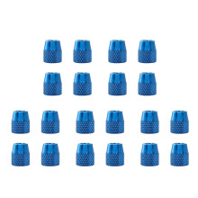20Pcs Blue Aluminum Alloy Fixed Nuts for Bike Brake Blocks