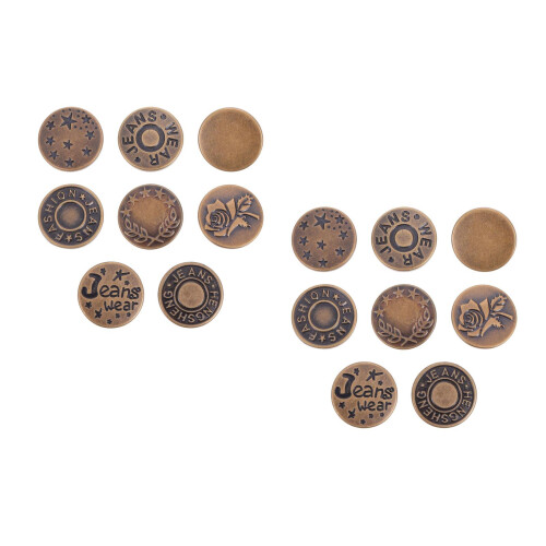 2 Pieces Adjustable Metal Buttons Baby Accessories