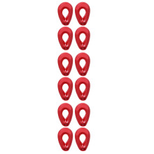 6Pairs Red Silicone Ear Protectors for Hair Dye Salon Shower Styling