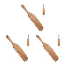 3Pcs Wooden Mattress Riser Coffee Color Easy Use Bed Sheet Change Tool