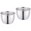 2Pcs Solid Stainless Steel Kitchen Bowls for Egg Beating Salad Serving 6
