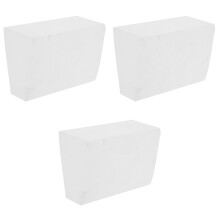 3Pcs White Foams Cake Models for Baking Practice & Party Decor