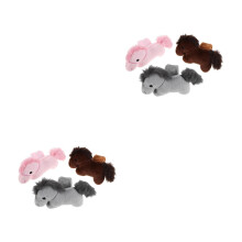 6Pcs Soft Plush Animal Stitching Pin Cushions for Home Sewing Use