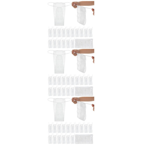 300Pcs White Disposable T-String Thong Non- Spa Panties
