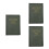 3Pcs Weekly Monthly Planner Green PU Notebook for Study and Work 1