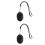 2Pcs Black Wireless Selfie Shutter Remote for Mobile Phone Camera 1