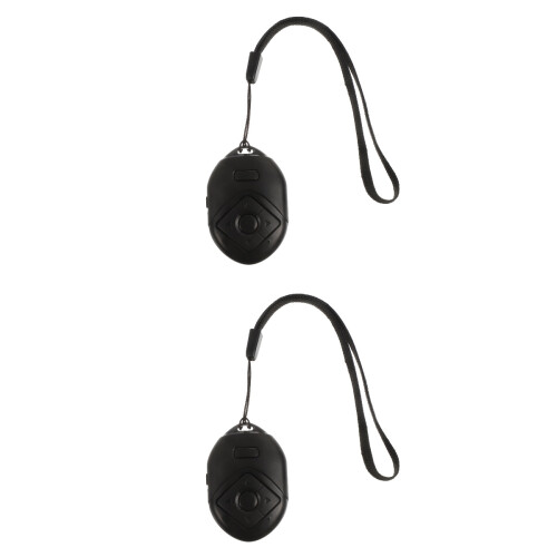 2Pcs Black Wireless Selfie Shutter Remote for Mobile Phone Camera