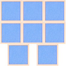 8Pcs Sky-Blue Kids DIY Bulletin Photo Display Memo Board