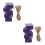 2Ensembles Base Artisanal Violet DIY Décor Délicate 6