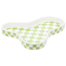 4Pcs Light Green Food Grade Ceramic Plates for Home Snack Serving
