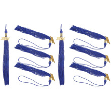 8Pcs Blue Graduation Hat Tassels DIY Accessories for Photo Props