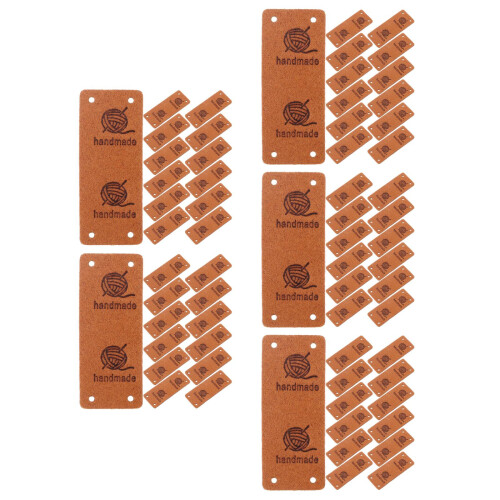 250Pcs Brown Tags for Handmade Crochet Items Sewing Labels