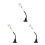 3Pcs Multi PVC Ping-Pong Training Gear Portable Table Tennis Trainer 1