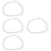 4Pcs Silver Waist Jewelry Body Chain for Girls Beach and Party Use
