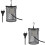 2Pcs Black Reptile Tank Lamp Cover Durable Heating Lamp Protector 1