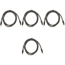4Pcs Optical Audio Cable Black for Sound Bar and Home Audio Devices