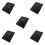 5Pcs Portable Black Music Flip Folders with Transparent Insert Pages 1