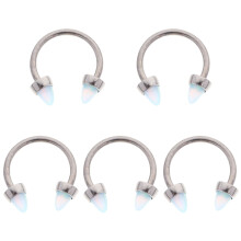5St Titanium Lip & Piercing Zilveren Ringen Sieraden