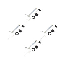 4Sets Assorted Color Fuel Gauge Kit Metal Oil and Gas Level Indicator