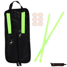 3Sets Durable Nylon Drum Sticks with Bag and Dampener for Home Use
