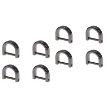 8Pcs Grey Durable Semi-Circular D Ring Buckles for Bags Backpack DIY