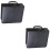 2Pcs Black Car Dvd Box Large Capacity 240 Cds Durable Storage Zipper 1