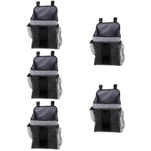 5Pcs Multipurpose Grey Diaper Organizer Bag for Storage