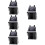 5Pcs Multipurpose Grey Diaper Organizer Bag for Storage 1