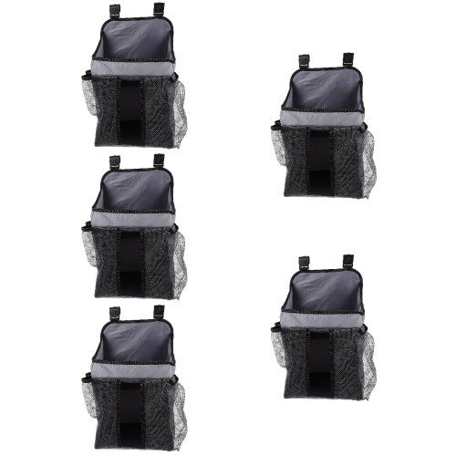 5Pcs Multipurpose Grey Diaper Organizer Bag for Storage