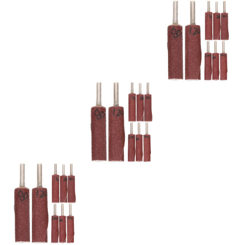 3Ensembles Accessoires Ponçage Emery Rouge Pour Meuleuse Rotative