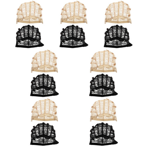 14Pcs Adjustable Elastic Wig Hair Nets Multi-Functional Durable Caps