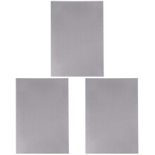 3Pièces Tapis Gravure A4 En Caoutchouc Durable Gris Pour Lettres