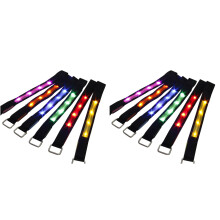 12Pièces Brassards LED Colorés Pour Course Et Sport, Haute Visibilité