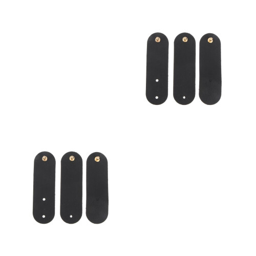 6Pcs Black Wire Organizer Earbud Wired Headphone Cable Winder