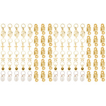 2Packs Lightweight Assorted Hair Headdress Metal Hair Extension Rings