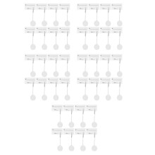 40Pcs White Multifunctional Golf Ball Card Holders Resin Metal Decor