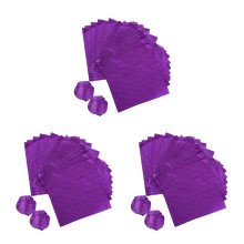 300Pcs Durable Purple Aluminum Foil Candy and Chocolate Wrappers