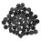 50Pcs Syringe Adapter Caps Black PP Reusable Tip Caps for Laboratory 3