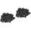 50Pcs Syringe Adapter Caps Black PP Reusable Tip Caps for Laboratory 5
