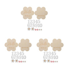 3Sets Babymijlpaal Kaarten Multifunctie Groeiprops Kleurrijk