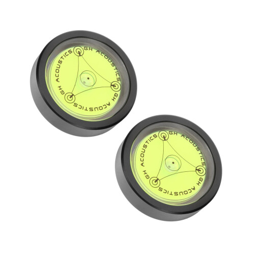 2Pcs Black Aluminum Balanced Disc Stabilizer Vinyl Record Weight Clamp
