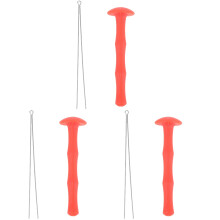 3Sets Silicone Finger Guard Red Bowstring Protector for Archery Use