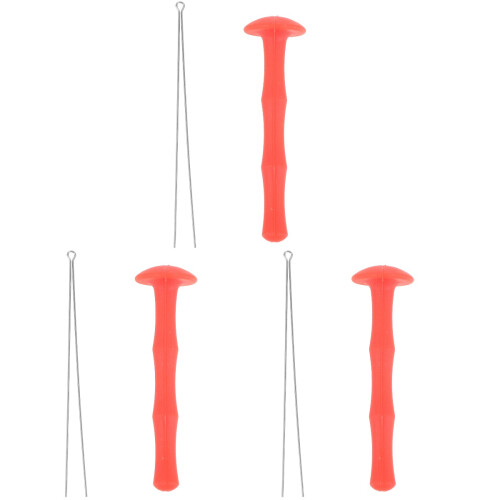 3Sets Silicone Finger Guard Red Bowstring Protector for Archery Use