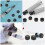 50Pcs Syringe Adapter Caps Black PP Reusable Tip Caps for Laboratory 11