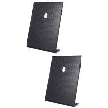 2Pcs Black Plastic Photo Holder and Price Sign Display Stand