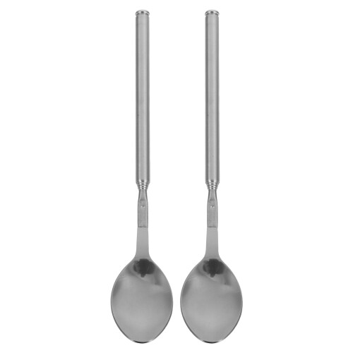 4Pcs Stainless Steel Extendable Telescopic Spoons Silver Multipurpose 2
