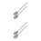 4Pcs Stainless Steel Extendable Telescopic Spoons Silver Multipurpose 7