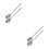 4Pcs Stainless Steel Extendable Telescopic Spoons Silver Multipurpose 8