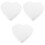 3Pièces Cake Dummies En Mousse Blancs Forme Coeur Pour Décoration DIY 1