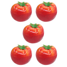 10Pcs Red Artificial Tomato Decor Lifelike Fake Fruit for Home